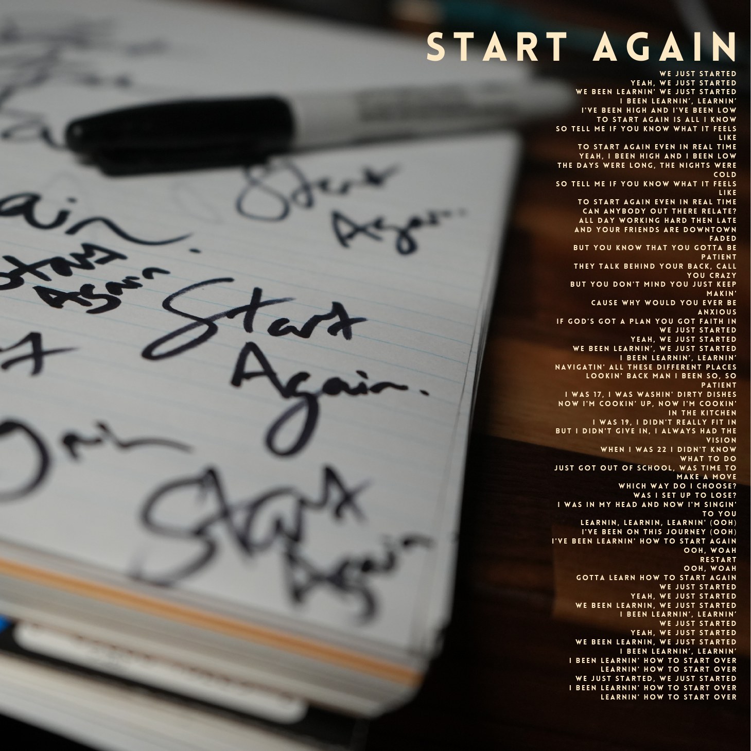 Start Again official lyrics image